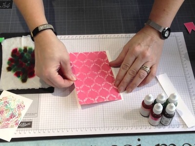 Colorisation de tampons avec des encres liquides - Coloring stamp with liquid inks