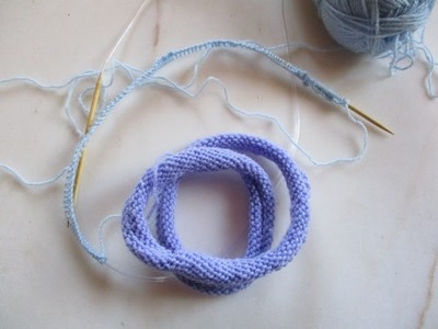 Commencer un tricot avec des aiguilles circulaires - La Grenouille Tricote
