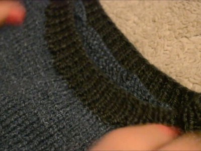 Comment coudre un col tricoté à son pull
