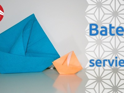 Origami - Bateau en serviette - Napkin Boat [Senbazuru]