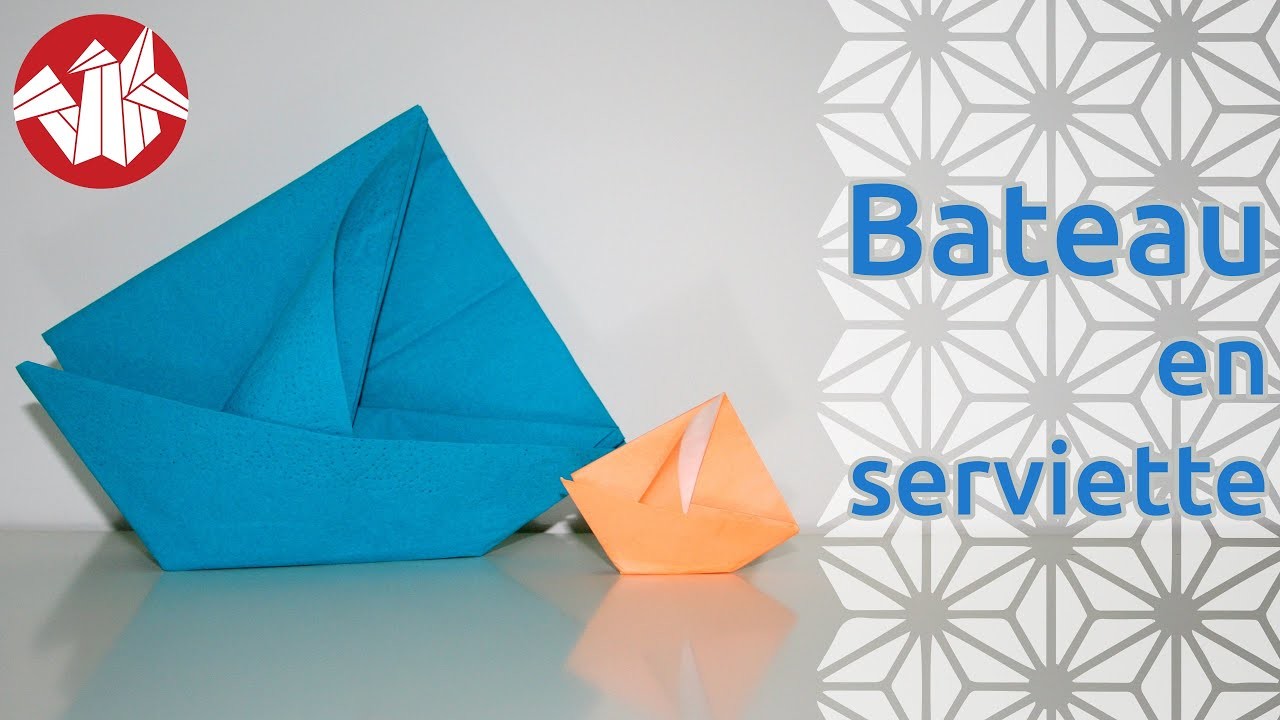 Origami - Bateau en serviette - Napkin Boat [Senbazuru]
