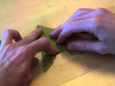 Origami - Grenouille sauteuse américaine - American Jumping Frog [Senbazuru]
