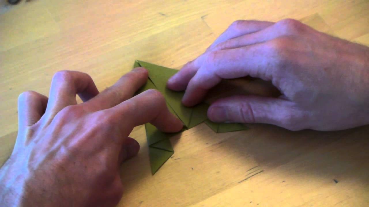 Origami - Grenouille sauteuse américaine - American Jumping Frog [Senbazuru]