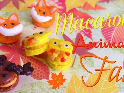 [Tuto fimo] - Macarons animaux d'automne (renard, chouette et cerf)