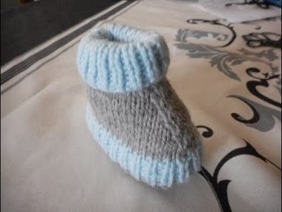 Tuto tricot chaussons bébé