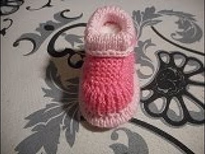 Tuto tricot chaussure 0.3 mois