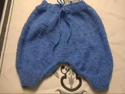 Tuto tricot pantalon sarouel bébé
