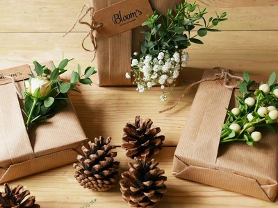 DIY Bloom's : Paquets cadeaux fleuris !