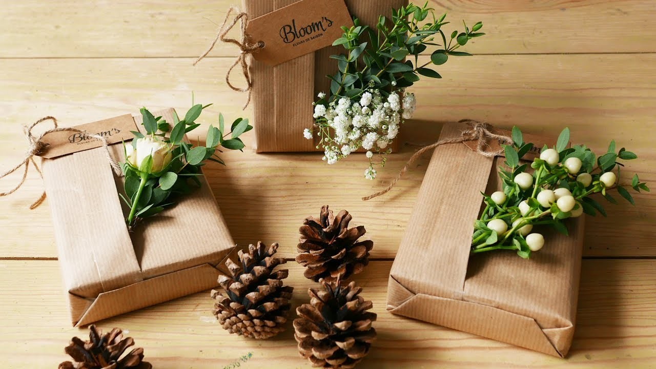 DIY Bloom's : Paquets cadeaux fleuris !