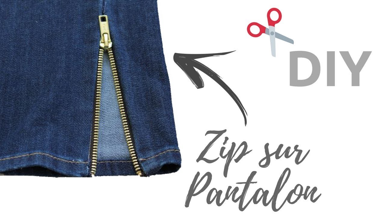 DIY - Rétrécir le bas d'un pantalon avec des fermetures - shantiglam