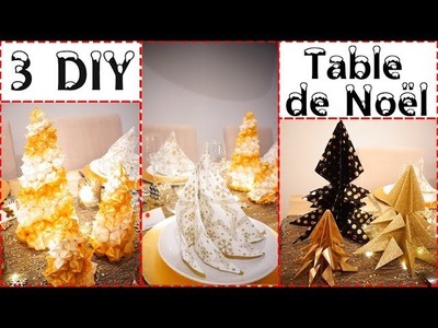 NOEL2017. 3 DIY Table de Noël