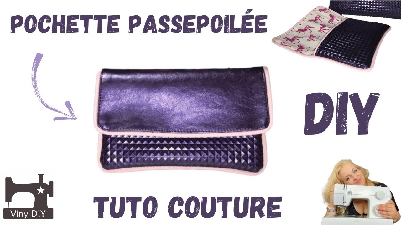 Pochette Passepoilée - Tutoriel Couture DIY