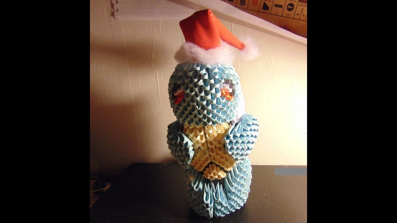 Squirtle for Xmas.Carapuce pour noël (POKEMON) - meloria ORIGAMI