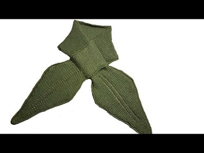 Tricotin - Tuto Echarpe feuille. Loom Knitting