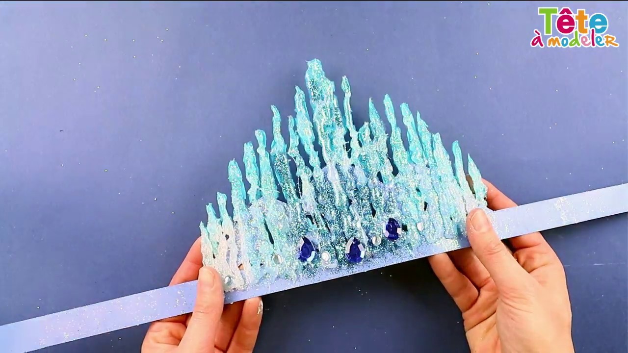 ????✂ [TUTO] La couronne de la reine des neiges DIY - Une vidéo by Tête à modeler