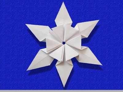 Origami modulaire : ❄️ Flocon de neige, très facile