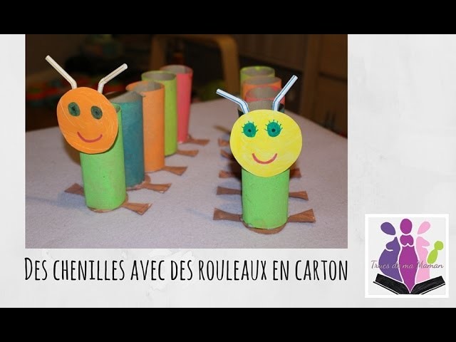 DIY | ???? Fabriquer des chenilles avec des rouleaux en carton - Activité manuelle avec enfants