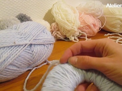 Tuto : faire des pompons avec un tricotin DIY