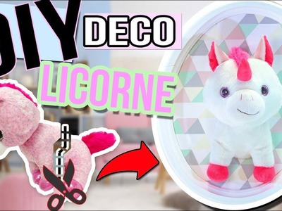 DIY FACILE DECO LICORNE ????┋ UN TROPHEE LICORNE KAWAII  - RECYCLAGE - RECUP - unicorn stuffed animal