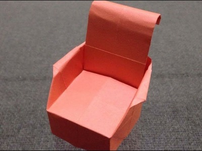 躺椅(手扶椅,沙發)摺紙教學. 如何用一張紙就可以製作椅子 手工折紙