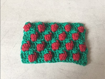 Tuto motif fraise au crochet