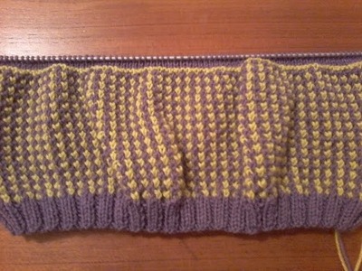 Tuto tricot : comment tricoter le point ( nid d'abeilles bicolore )
