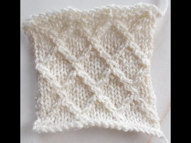 Tutoriel Point tricot jersey croisillon