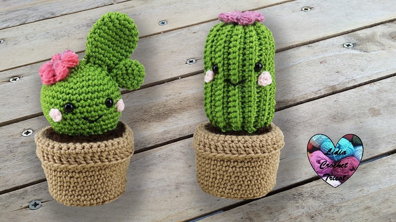 Amigurumi Cactus Kawaii crochet (Subtitulos Español)