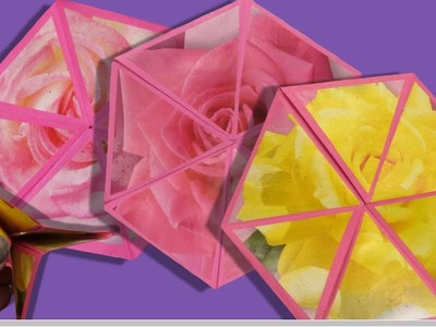 Origami facile animé  : Hexagone magique, Hexaflexagone, tours de magie impressionnants
