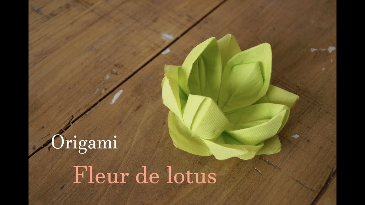 Origami fleur de lotus