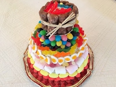 Recette Gâteau de bonbons. How to make a candy cake