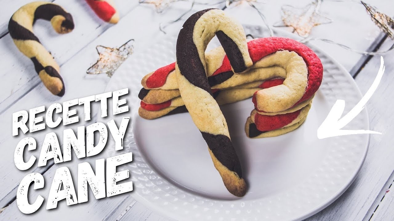 RECETTE NOEL BISCUIT CANDY CANE VANILLE ET CHOCOLAT FACILE ET RAPIDE