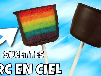♡• RECETTE SUCETTE ARC EN CIEL | RAINBOW POP CAKE •♡