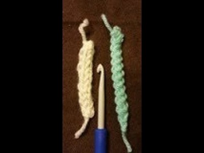 TUTO crochet : 2 façons de faire des cordelettes : point roumain et point corde