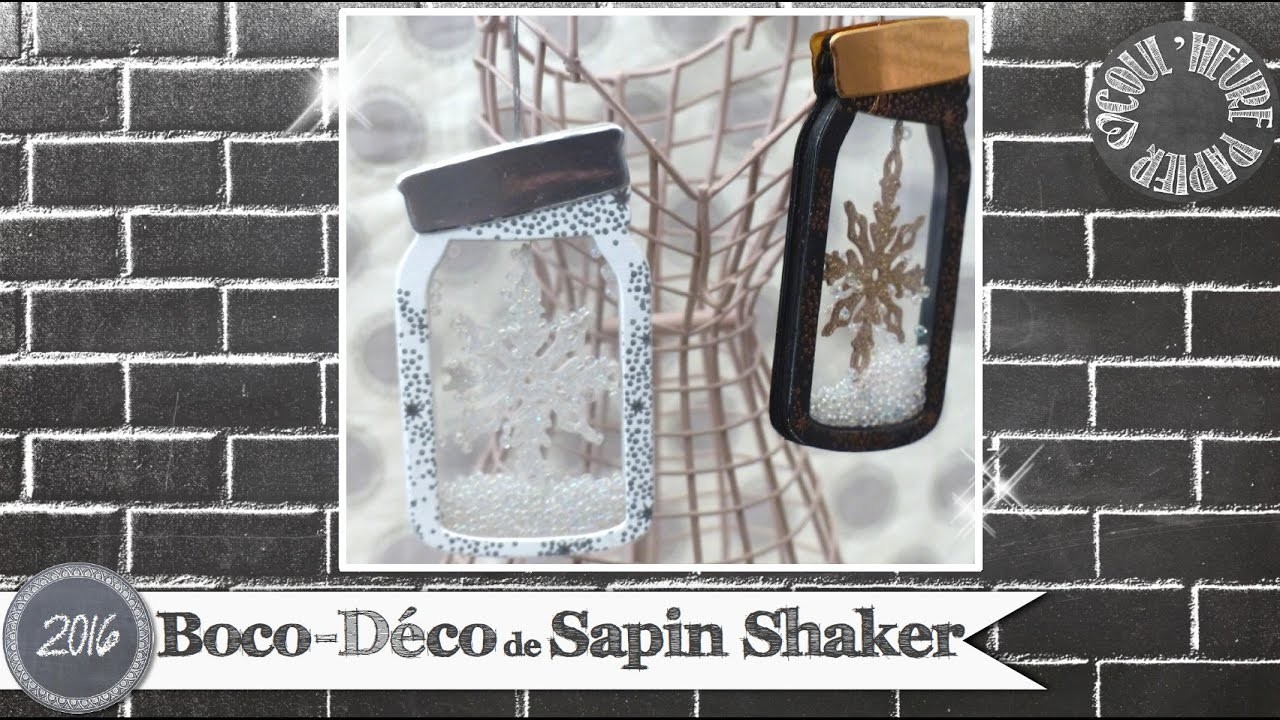 Vidéo-Tuto "Boco-Déco de Sapin Shaker" par Coul'Heure Papier