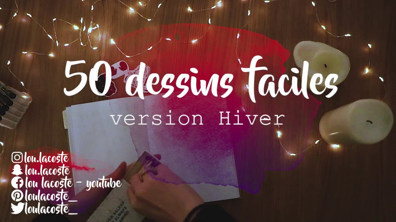 50 DESSINS FACILES 2 version Hiver (Bullet journal français)