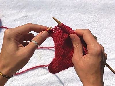 Augmentation Intercalaire à Gauche au tricot