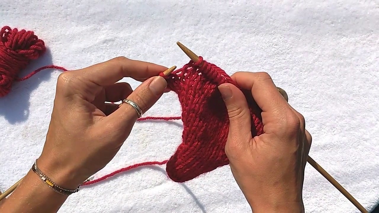 Augmentation Intercalaire à Gauche au tricot