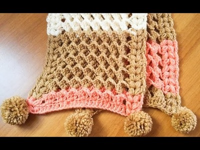 Crochet Echarpe 3D