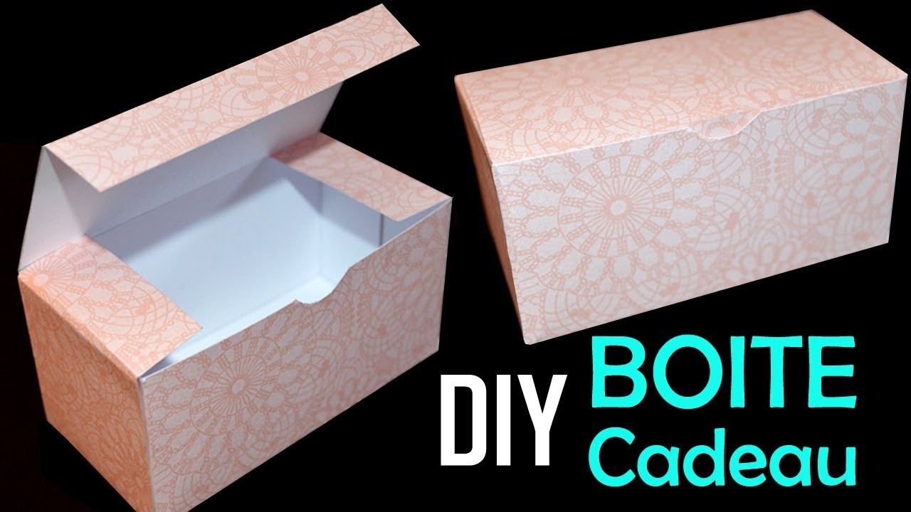 DIY Boite Cadeau en papier - Comment faire une boite rectangulaire