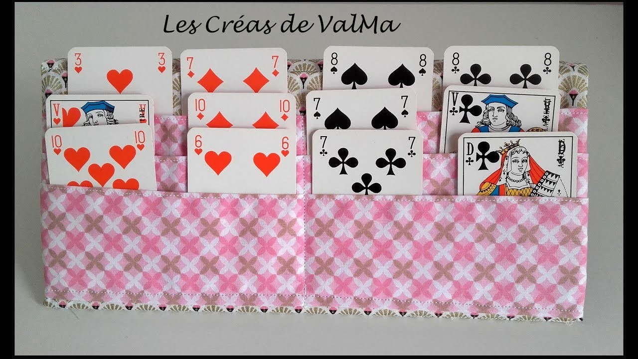 Support pliable pour jeu de cartes - Tuto couture ValMa Créas