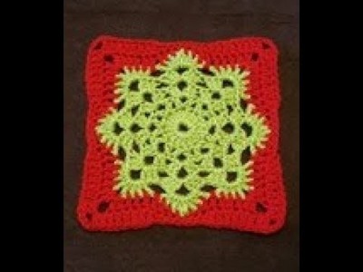 TUTO crochet : Un granny rond qui devient carré ! tutorial : roud granny and square