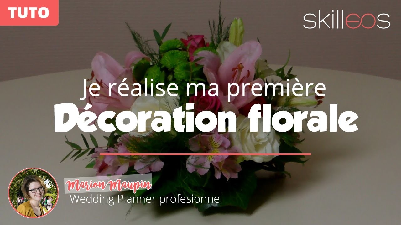[TUTO] Je créé mon premier centre de table floral rond pour mariage !