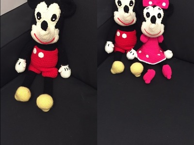 Tuto Mickey au crochet  spécial gaucher 2.2