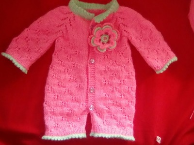 Tuto tricot : Combinaison bébé. barboteuse bébé. grenouillère bébé au tricot 0-10 mois 02