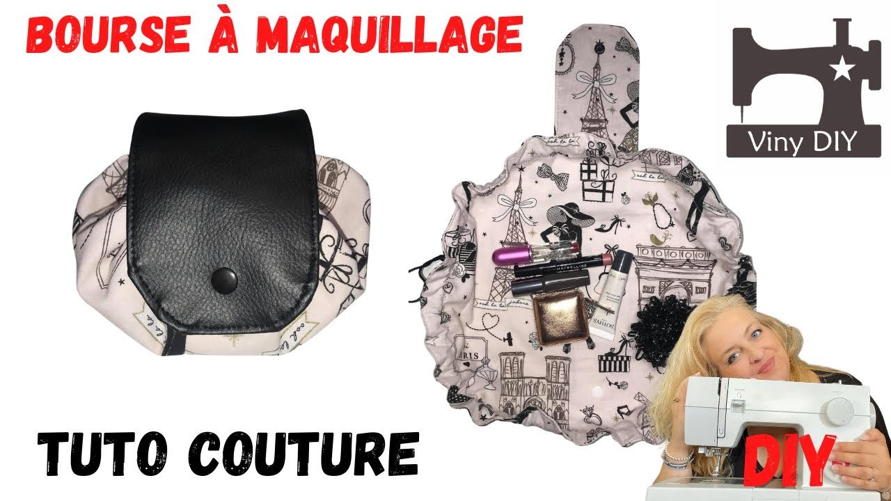 Bourse à Maquillage "Fiona" - Tutoriel Couture DIY