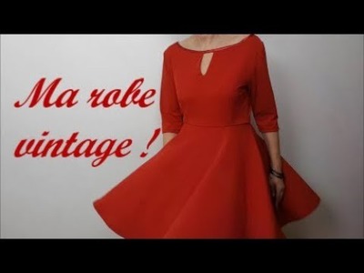 Diy couture :Coudre ma robe vintage,et, réaliser son patron (gratuit)!