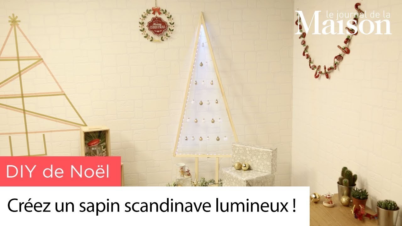 DIY de Noël : créez un sapin scandinave lumineux !