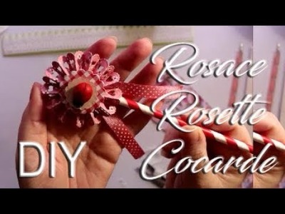 DIY  - Rosace, rosette ou cocarde en papier avec ou sans dies