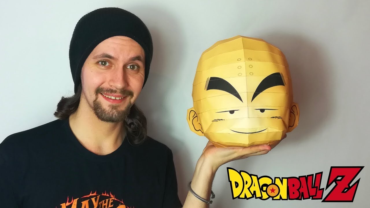DIY : Tête de Krilin Géante en Papier ! Papercraft Dragon Ball